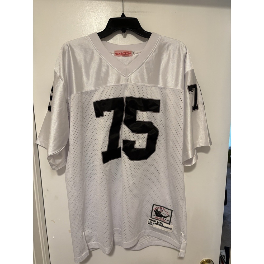 Mitchell&Ness Oakland Raiders Howie Long   Jersey Sz 52 White/Black